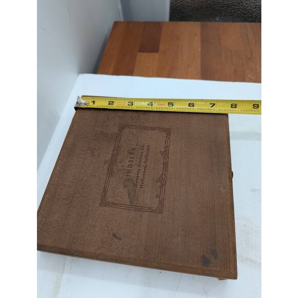 KINGSLEY HOT FOIL Stamping Printer letters Typeset 24 Pt. KEYNOTE LC Wood Box - Picture 5 of 7